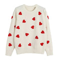 Vintage Red Hearts Sweater