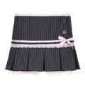 Pinstripe Coquette Micro-Mini Skirt