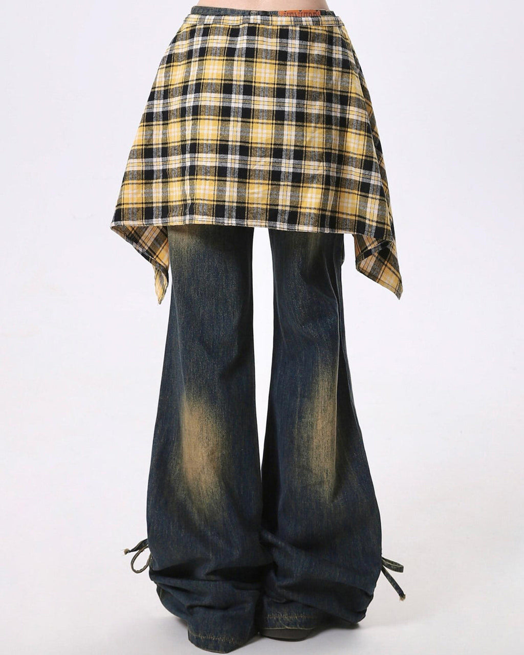 Teenage Drama Shirt-Tied Baggy Jeans