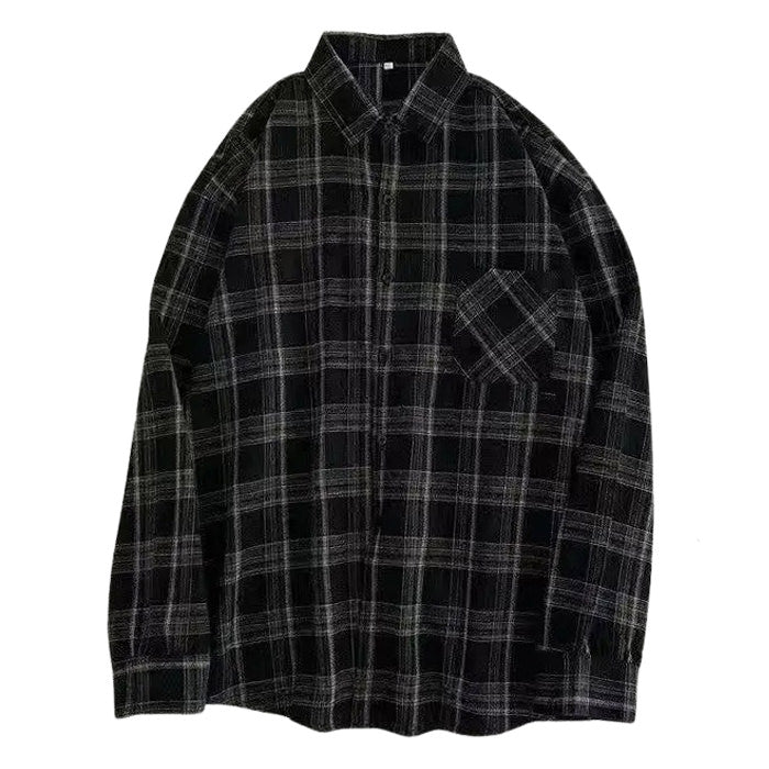 Casual Friday Aesthetic Plaid Shirt