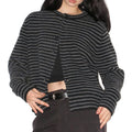 Emo Phase Striped Button-Up Cardigan