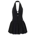 Flirty Babe Halter Top & Bubble Skirt Set