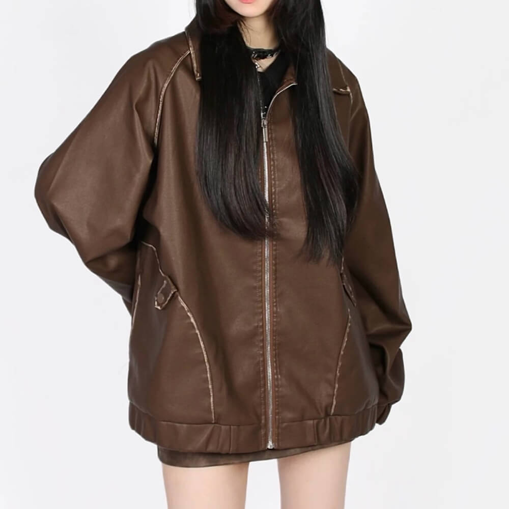 Caught A Crush Collar Bomber Jacket