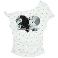 Bunny Polka Dot One-Shoulder Top