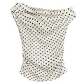 Coquette Polka Dot Off Shoulder Top