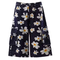 Daisy Print Wide Leg Cargo Shorts