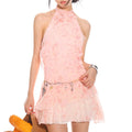 Early 2000s Rose Neck Dress