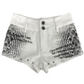 Emo Phase Denim Mini Shorts