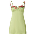 Fairycore Floral Embroidery Slip Dress