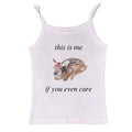 Fawn Print Cute Tank Top