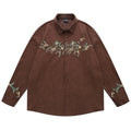 Earthcore Aesthetic Floral Button-Up Shirt