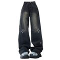 Knee Star Black Jeans