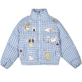 Korean Aesthetic Checker Puffer Jacket