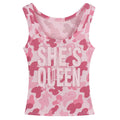 She's Queen Pink Camo Tank Top