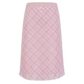 Soft Girl Plaid Mesh Midi Skirt