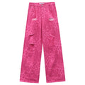 Animal Behavior Pink Wide Leg Jeans