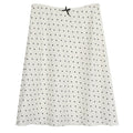 Satin Polka Dot Midi Skirt