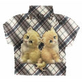 Twin Kitten Mesh Baby Tee