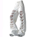 Ripped Lace Baggy Jeans