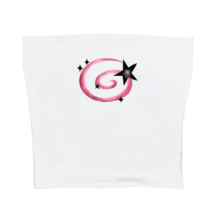 Y2K Aesthetic Star Tube Top