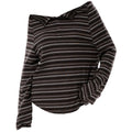 Y2K Off-Shoulder Henley Longsleeve