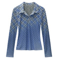 Y2K Plaid Fitted Shirt