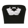 Y2K Rabbit Print Tube Top